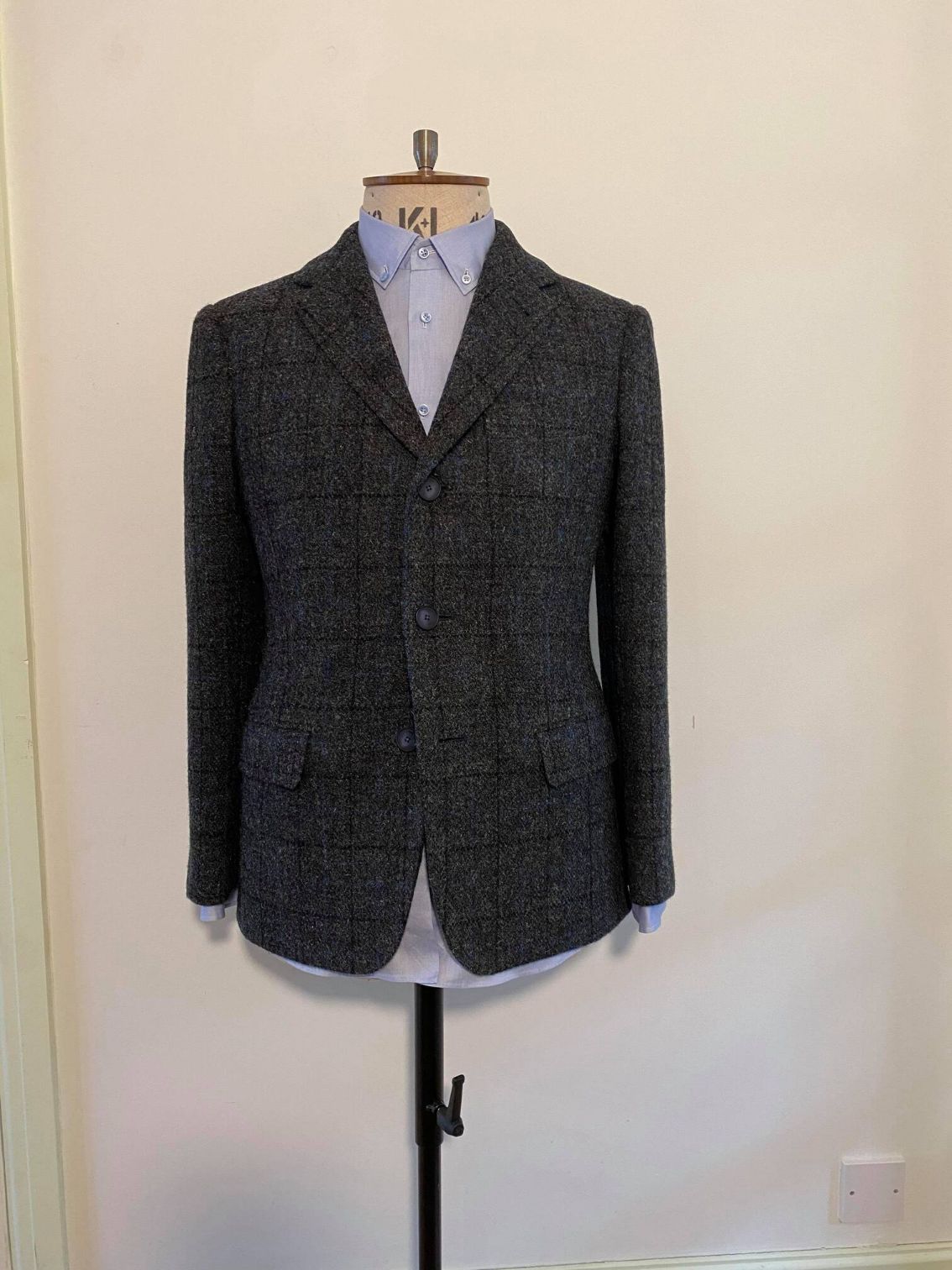 Tweed jacket in black