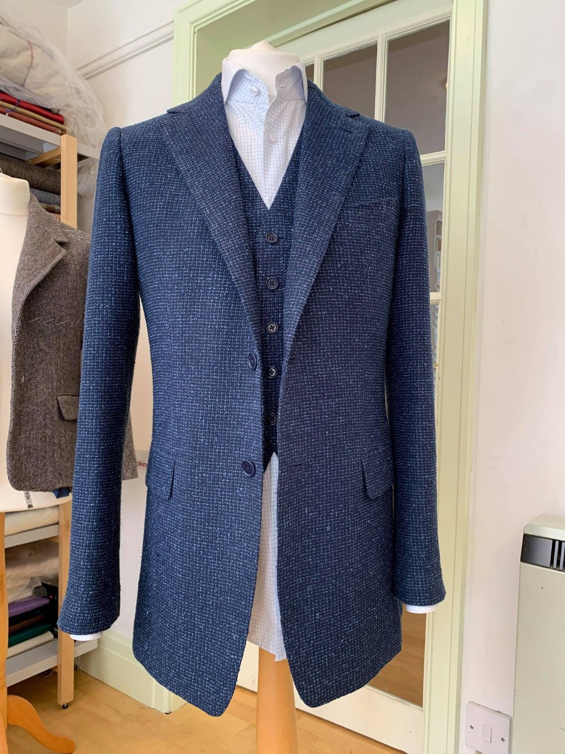 Blue tweed jacket